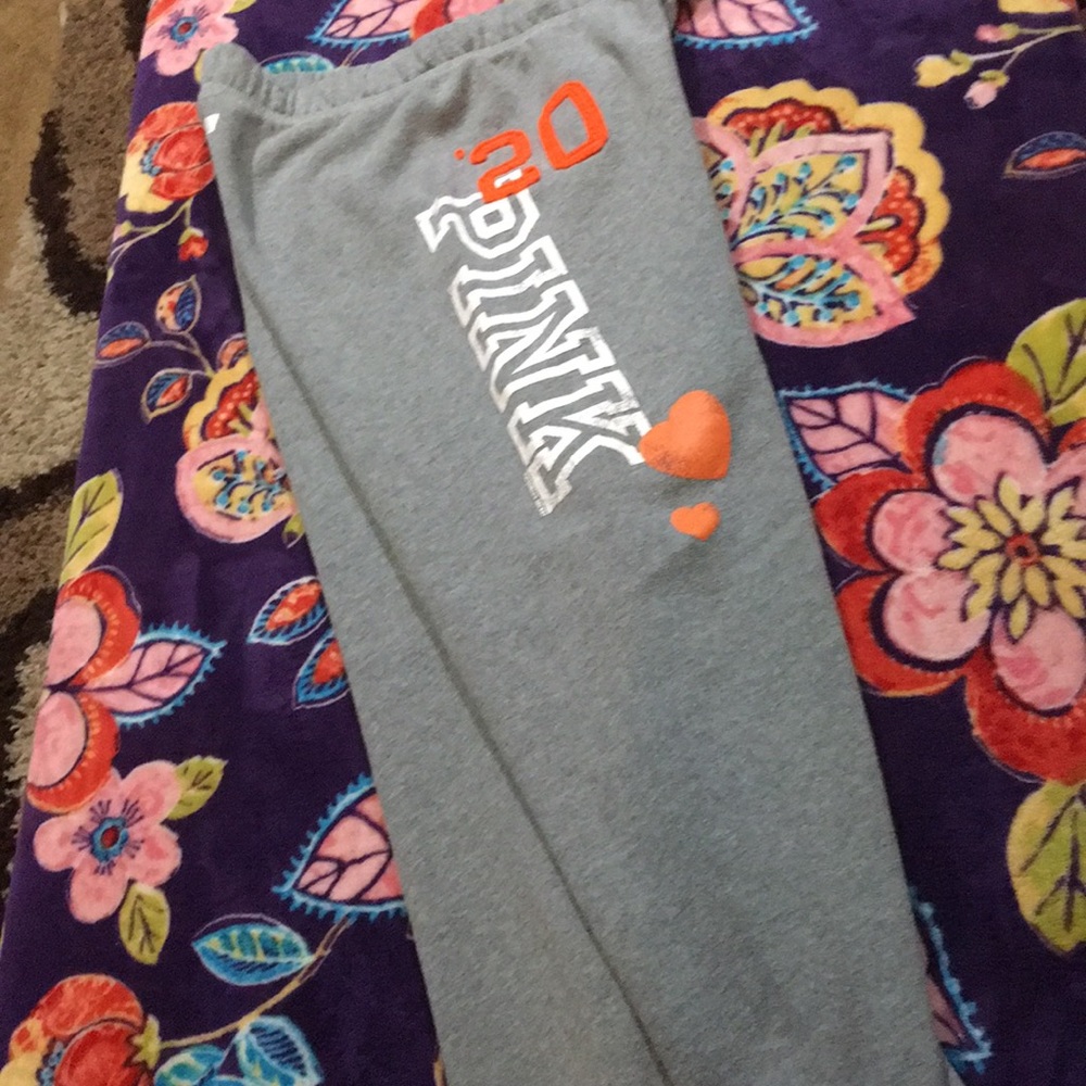 Pink Victoria’s secret capris.